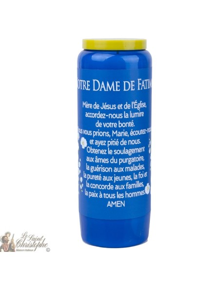 blue Candles Novenas to Our Lady of Fátima – french Prayer