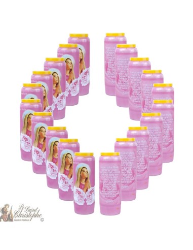  Novenas velas rosas a Maria - Oración francés
