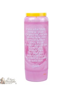 Pink Candles Novenas to Mary - French Prayer 2