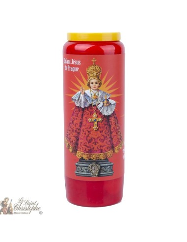  Novenas velas rojas a Niño Jesús de Praga - Oración francés