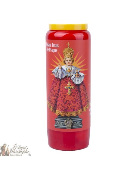 Red Candles Novenas to Infant Jesus of Prague - French Prayer