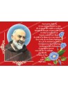 Stikers voor Kaars met gebed op frans -  Padre Pio
