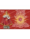 sticker with french  prayer - Infant Jesus of Prague