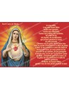 Adesivo francese  con la preghiera - Sacro Cuore di Maria
