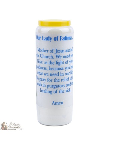 Kerzen Novenen zu Fatima  - Gebet englisch
