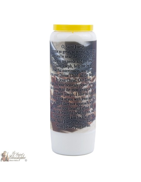 Candles Novenas to Saint Joseph - english Prayer