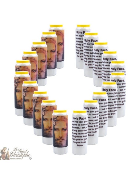 Candles Novenas to Holy Face - english Prayer