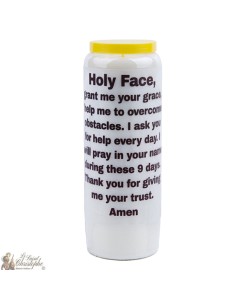 Velas Novena  por  Santo rostro  - Oración Inglés 2