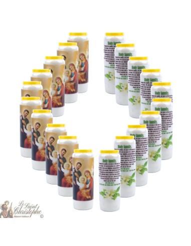 Candles Novenas to Holy Family - english Prayer