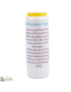 Bougies Neuvaines à la vierge miraculeuse - prière Anglais 2