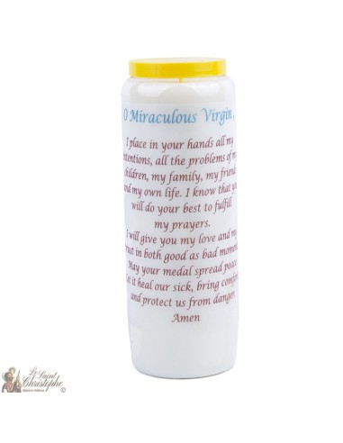 Candles Novenas to The miraculous virgin - english Prayer