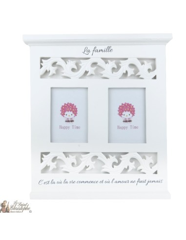 Gepersonaliseerde wit frame - Family