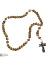 Rosario en madera de olivo Santo Miguel