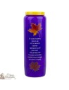 Candles Novenas purple person for lost French text -1-
