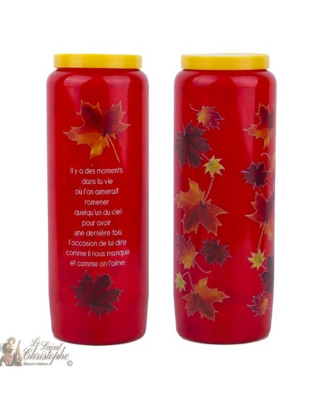 Novenas red candles to person lost French text -1-
