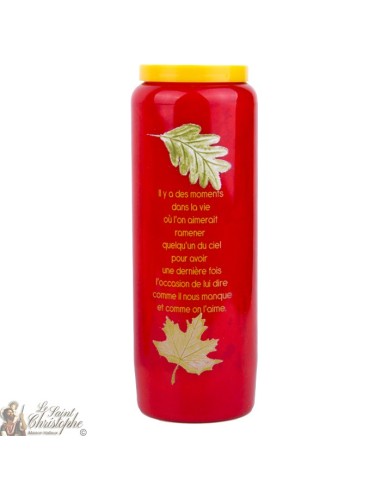 Novenas red candles to person lost French text -1-