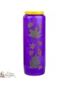 Candles Novenas purple person for lost French text -1-