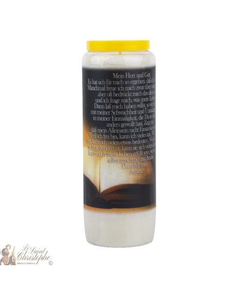 Candles Novenas prayer to God – german  Prayer