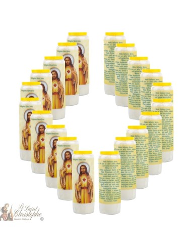 Candles Novenas for sacred heart of Jesus – german  Prayer