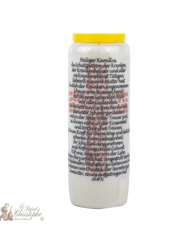 Candles Novenas for Saint Camillus – german  Prayer 
