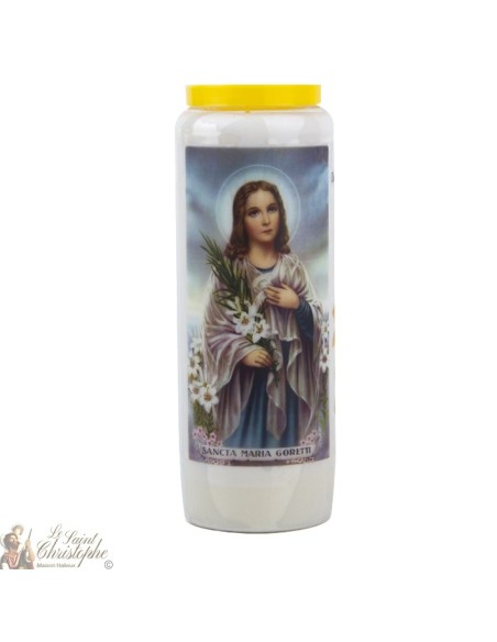 Candles Novenas for Saint Maria Goretti – german  Prayer 