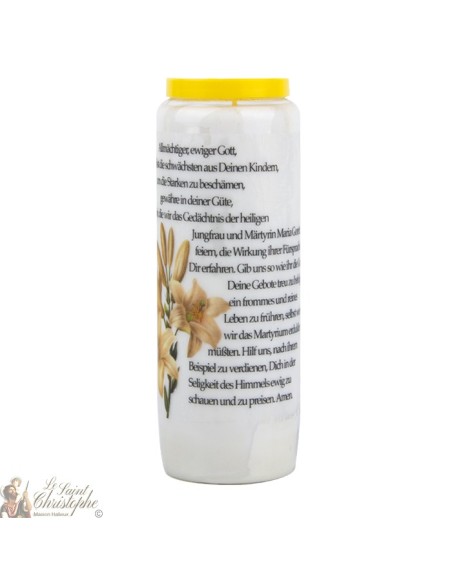 Candles Novenas for Saint Maria Goretti – german  Prayer 
